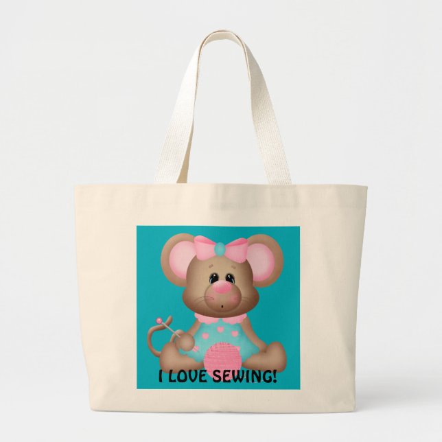Me encanta coser la bolsa de tocador (Frente)