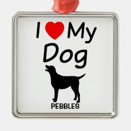 Me encanta el adorno navideño de mi perro