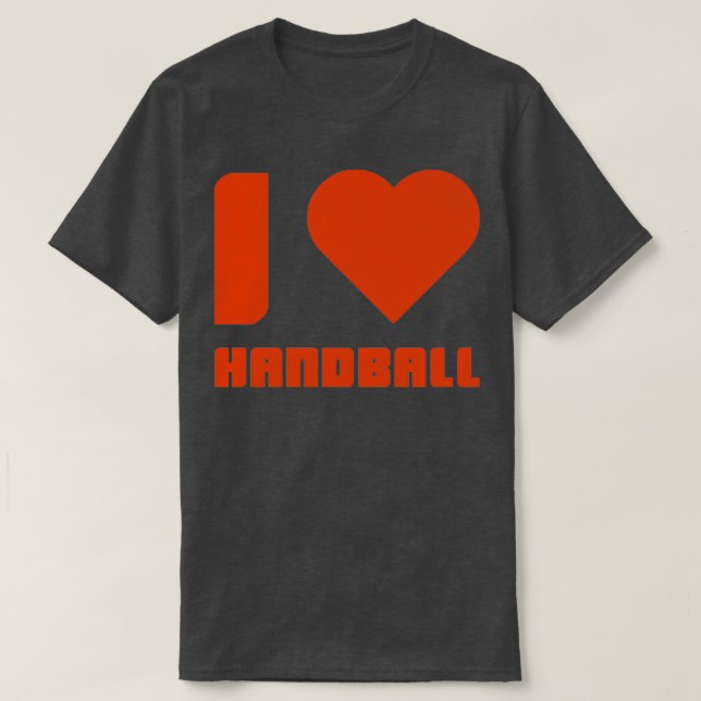 Me encanta el balonmano, la camiseta de regalo de  (Diseño del anverso)