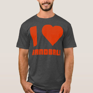 Me encanta el balonmano, la camiseta de regalo de