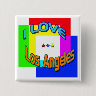 "Me encanta el botón de colorear 1" de Los Ángeles