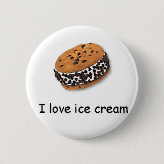 Me encanta el botón de sandwich de helado Cookie