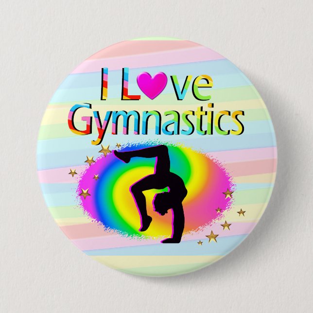 ME ENCANTA EL BOTÓN GIMNASTICS RAINBOW (Anverso)