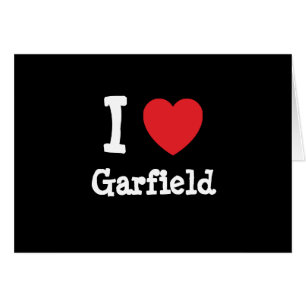Me encanta el corazón de Garfield personalizado pe