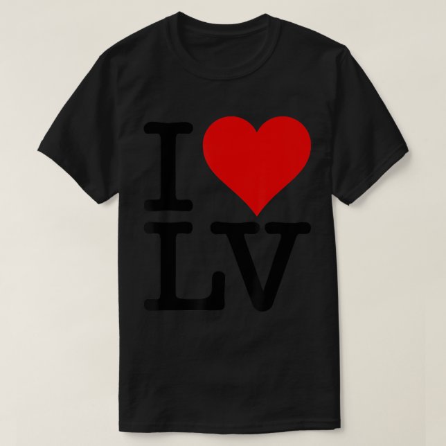 ME ENCANTA EL CORAZÓN LAS VEGAS NEVADA LV Camiseta (Diseño del anverso)