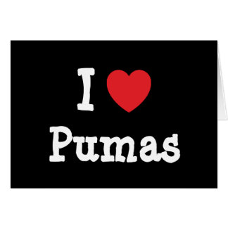 Me encanta el corazón personalizado Pumas personal