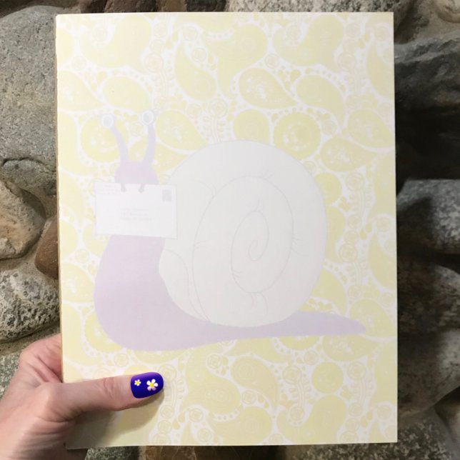 Me encanta el correo de caracol (amarillo) - Bloc  (Subido por el creador)