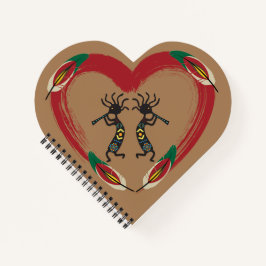 Me encanta el cuaderno de Kokopelli Heart