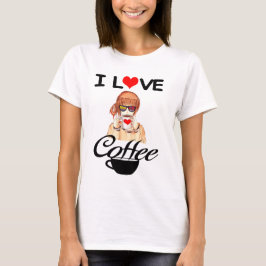 me encanta el diseño de camisetas de café