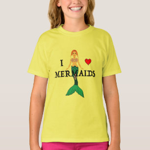 Me encanta el diseño de las sirenas - camisetas bá