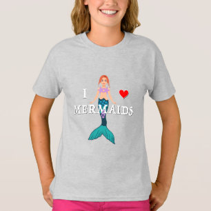 Me encanta el diseño de las sirenas - camisetas bá