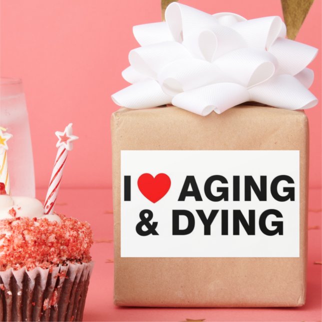 Me encanta el envejecimiento y los Pegatinas de mo (Fiesta)