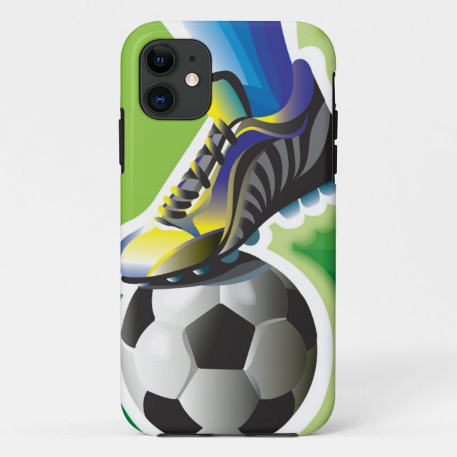 Me encanta el Funda de iPhone 5 de Soccer (Reverso)