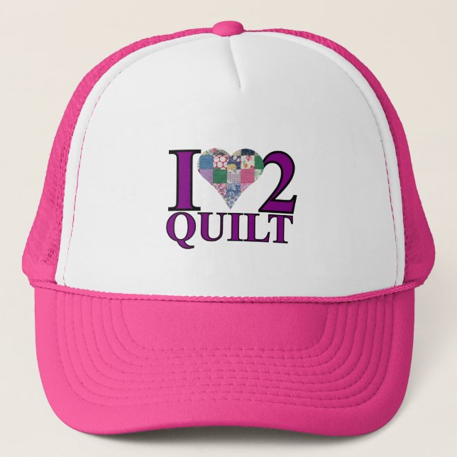 Me encanta el Gorra Quilt (Anverso)