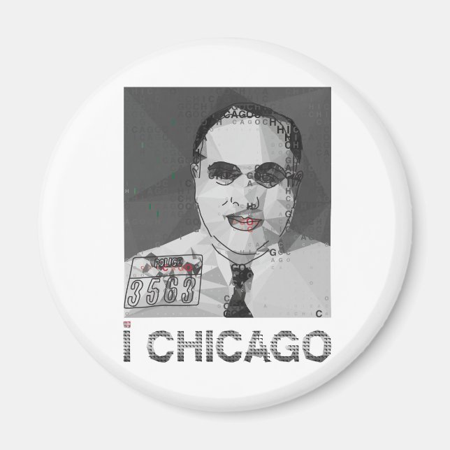 ME ENCANTA EL imán DE CHICAGO (Frente)