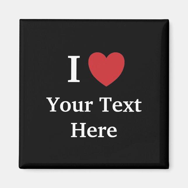 Me Encanta El Imán De La Nevera Personalizable Aña (Frente)