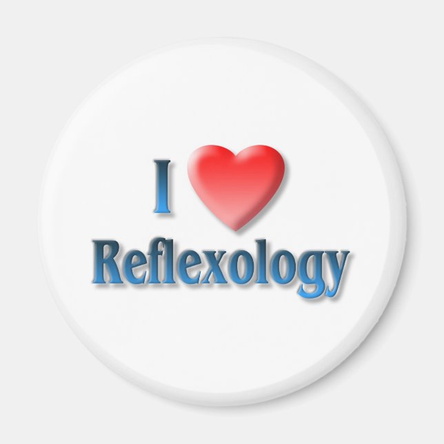 Me encanta el imán de la reflexología (Frente)