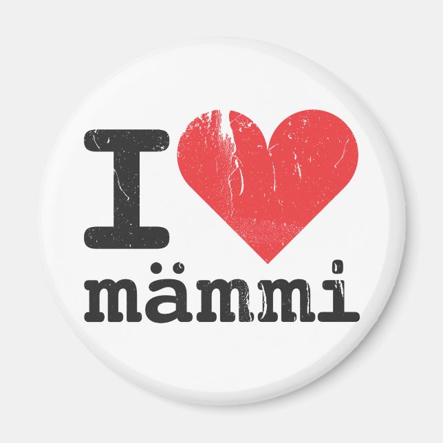 Me encanta el imán de Mämmi (Frente)