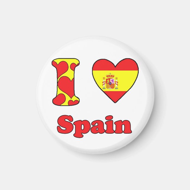 Me encanta el imán de SPain (Frente)