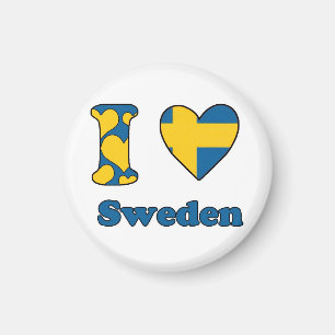 Me encanta el imán de Suecia