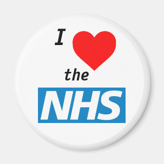 Me encanta el imán del NHS para frigoríficos y con