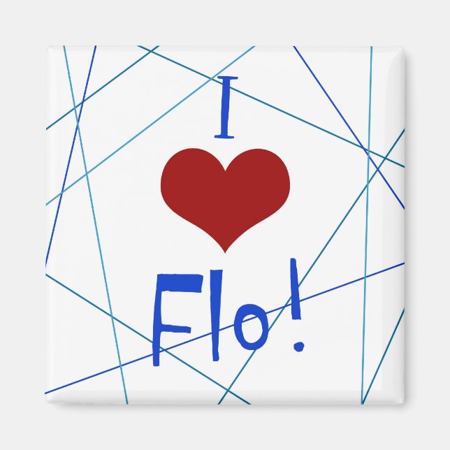 Me encanta el imán Flo (Frente)