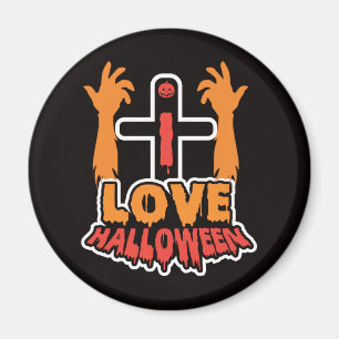 Me encanta el imán Zombie Halloween