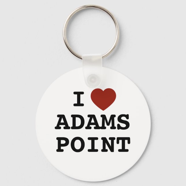 Me encanta el llavero de Adams Point (Anverso)