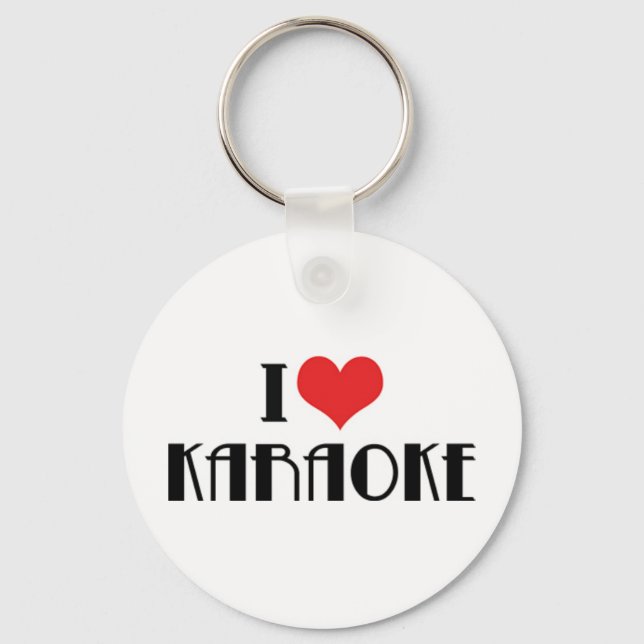 Me encanta el llavero de karaoke (Anverso)