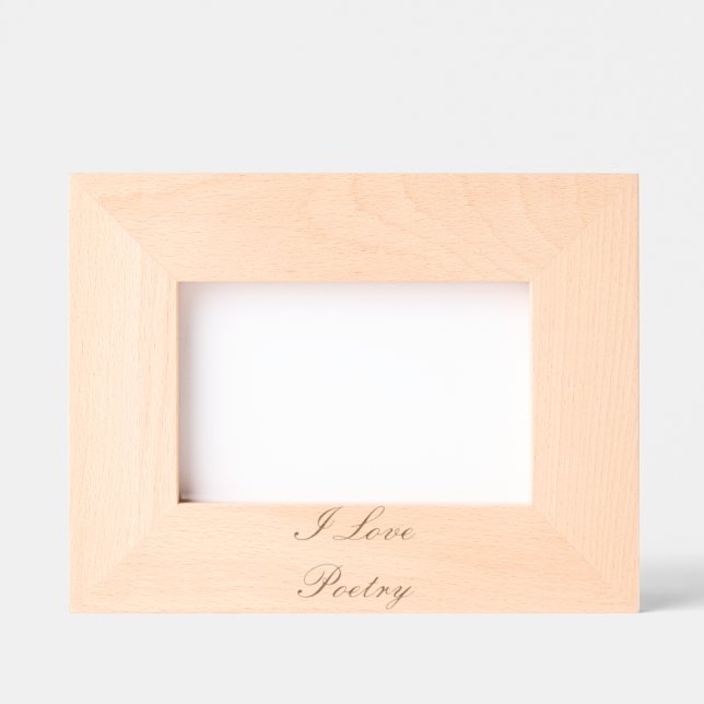 Me encanta el marco de la imagen de poesía (crema  (Anverso)