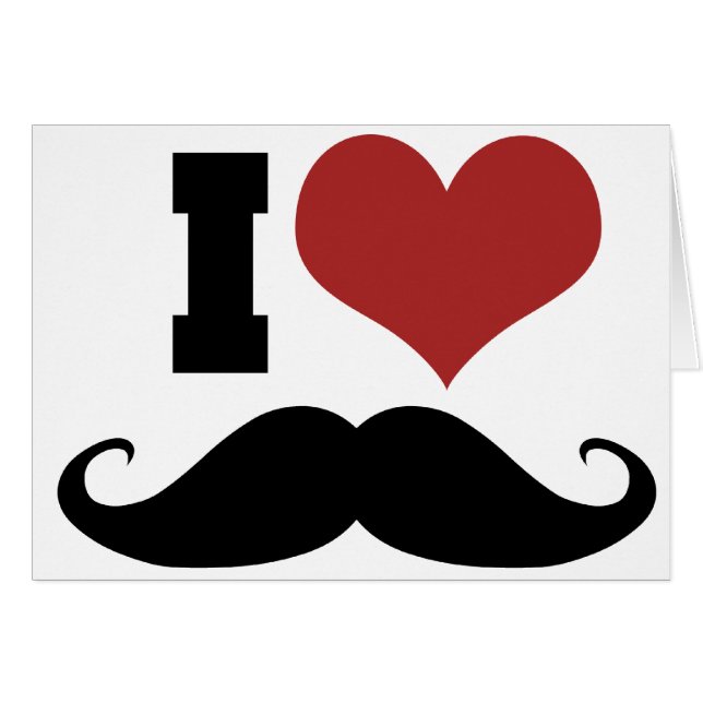 Me Encanta El Mustache (Anverso (Horizontal))