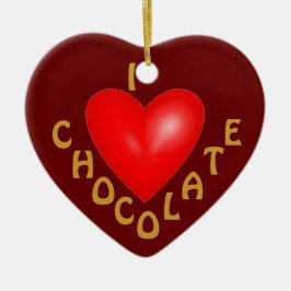 Me encanta el ornamento de chocolate