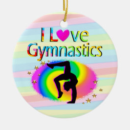 ME ENCANTA EL ORNAMENTO DE GIMNASTICS RAINBOW