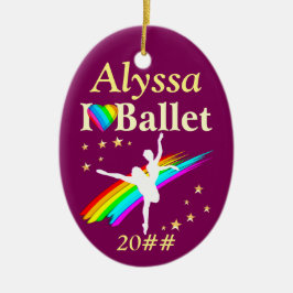 ME ENCANTA EL ORNAMENTO PERSONALIZADO DE BALLET