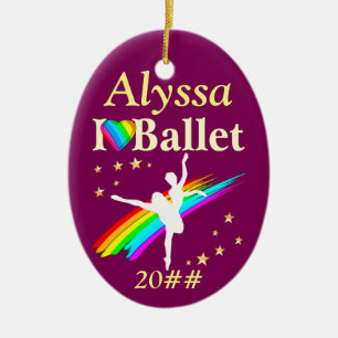 ME ENCANTA EL ORNAMENTO PERSONALIZADO DE BALLET