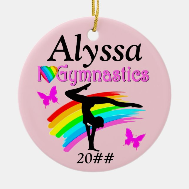 ME ENCANTA EL ORNAMENTO PERSONALIZADO GIMNASTICS P (Frente)