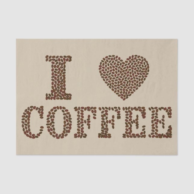 Me encanta el papel de paños de café (Anverso)