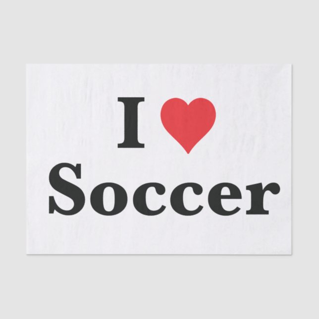 Me encanta el papel de tejidos de fútbol (Anverso)