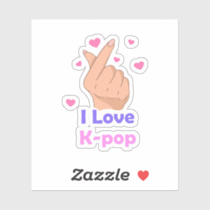 Me encanta el Pegatina de Kpop Vinyl