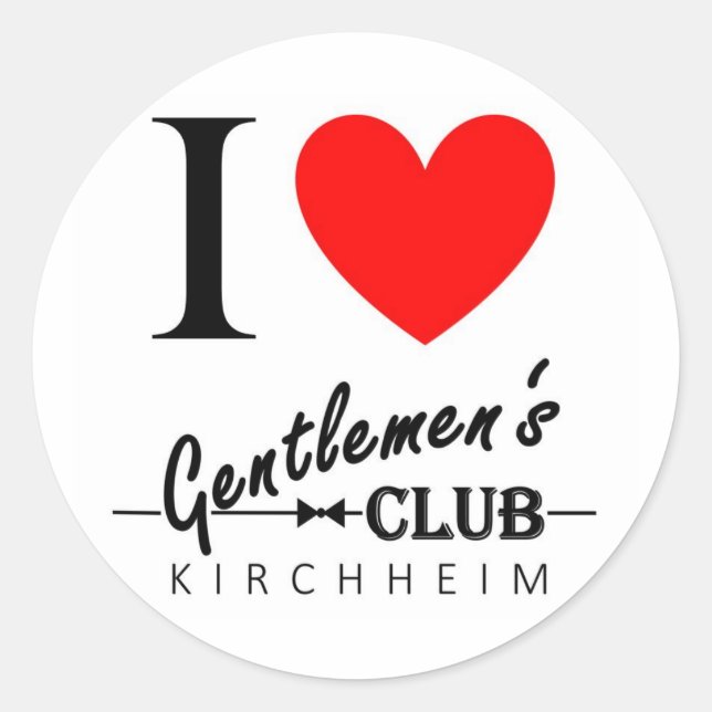 Me encanta el Pegatina "Kirchheim" del Club de Cab (Anverso)