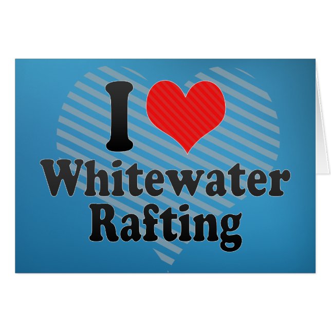 Me encanta el Rafting Whitewater (Anverso (Horizontal))