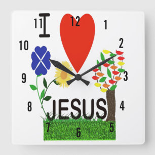 Me encanta el reloj de pared de Jesús