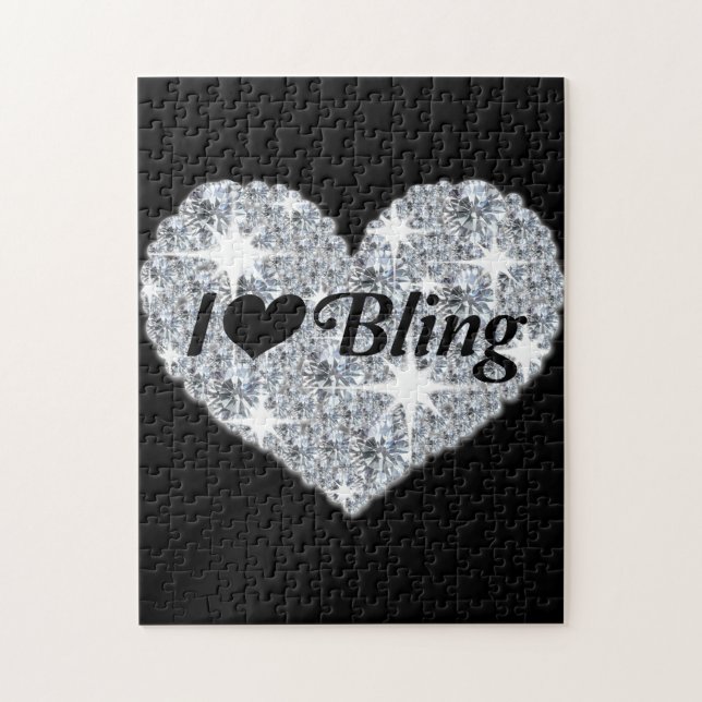 Me encanta el rompecabezas de Bling Jigsaw (Vertical)
