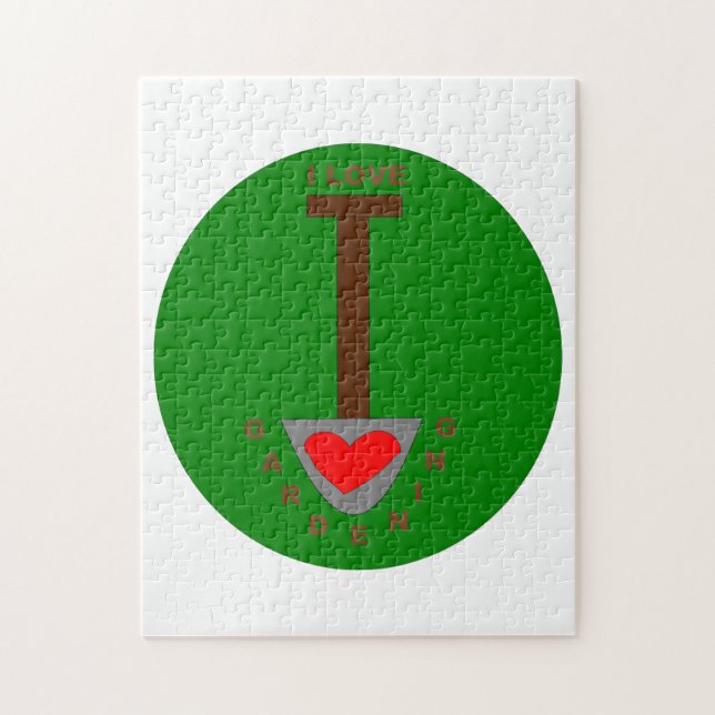 Me encanta el rompecabezas de jardinería (Vertical)