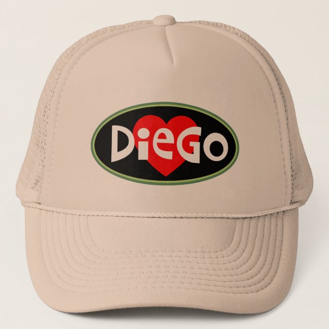 Me encanta el sombrero de camión DIEGO (Anverso)