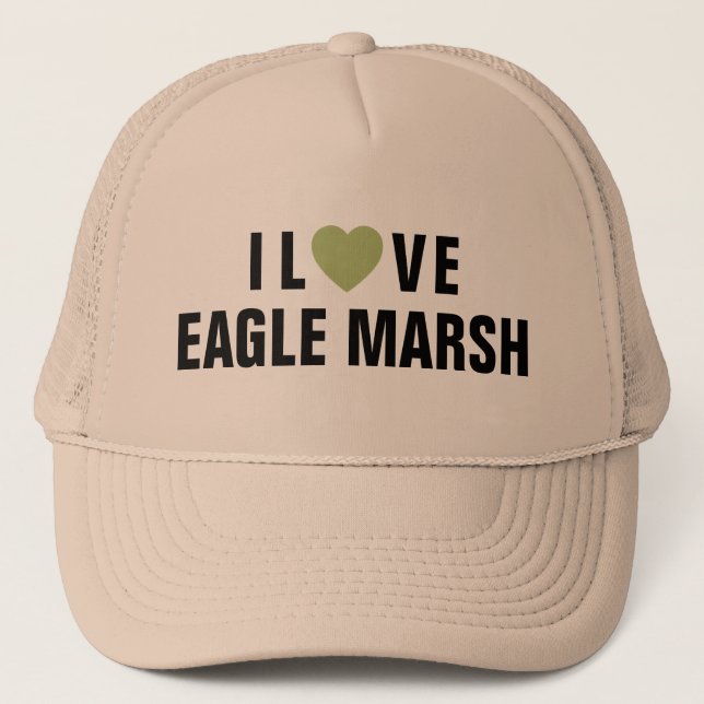 Me encanta el sombrero de camión Eagle Marsh™ (Anverso)