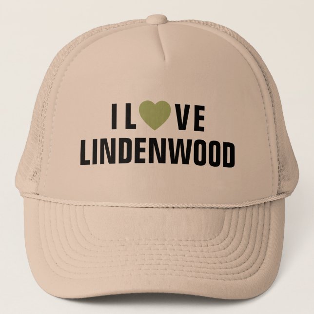 Me encanta el sombrero de camión Lindenwood™ (Anverso)