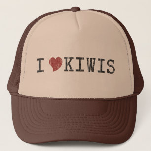 Me Encanta el Sombrero Retro Vintage de Kiwi
