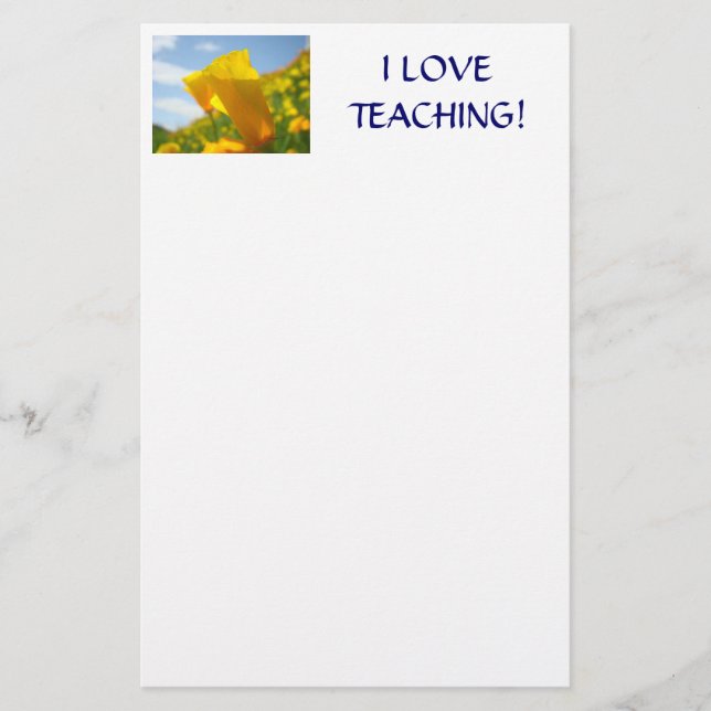 ¡ME ENCANTA ENSEÑAR! Regalos de Papelería FLORES D (Anverso)