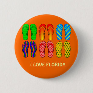 Me encanta Florida, botón de diseño de volteres de